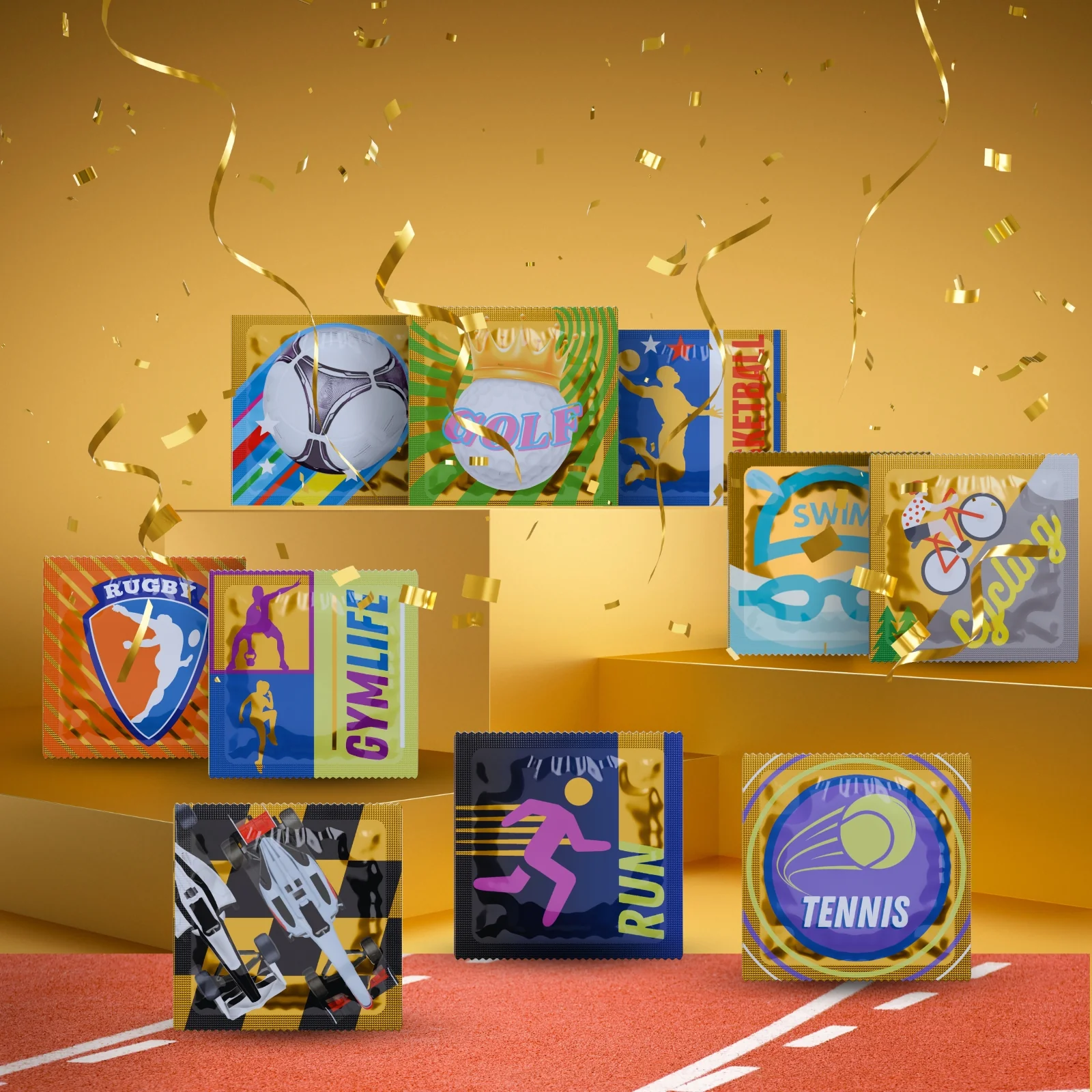 Pasante Sport Themed Condoms Limited Edition 36 Pack - Image 3