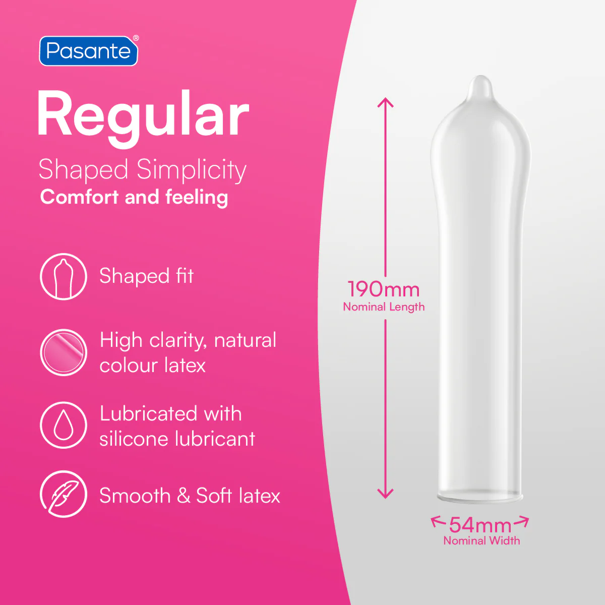 Pasante Regular Condoms 3 Pack - Image 3